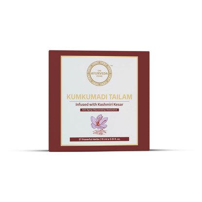 Kumkumadi Tailam – Ayurvedic Facial Oil Infused with Kashmiri Kesar