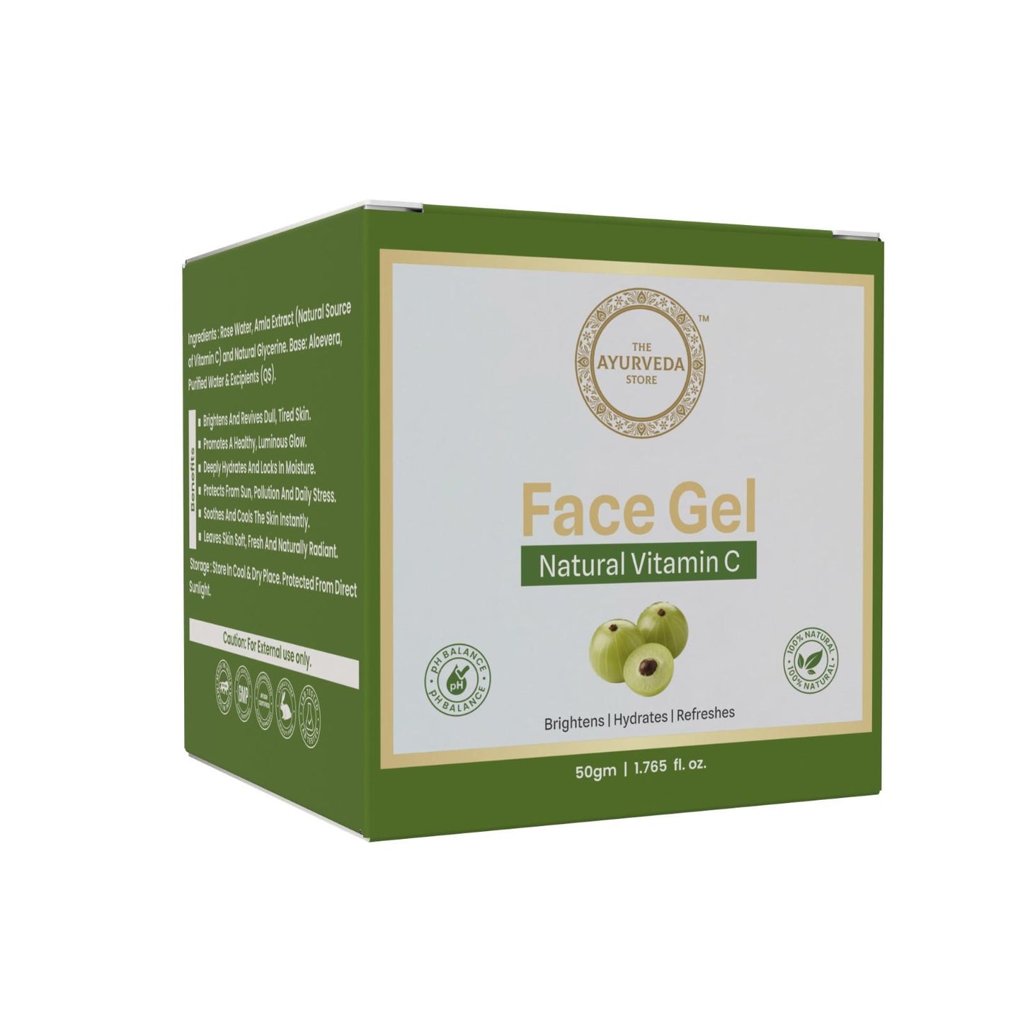 10% Vitamin C Face Gel with Aloe Vera – Brightening & Hydrating Gel